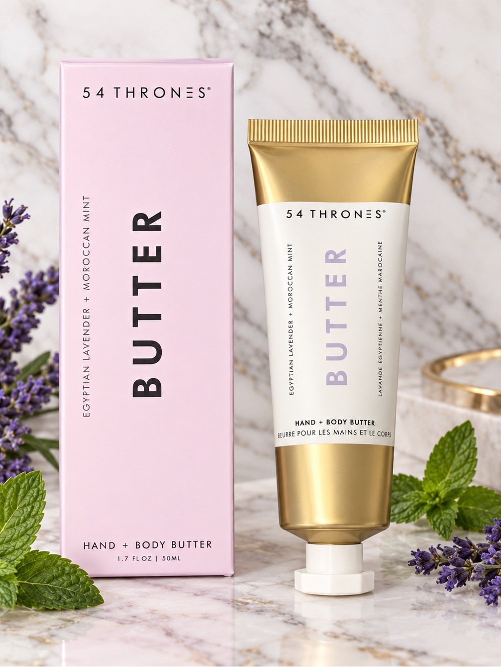 54 THRONES Egyptian Lavender + Moroccan Mint Hand & Body Butter 1.7 oz